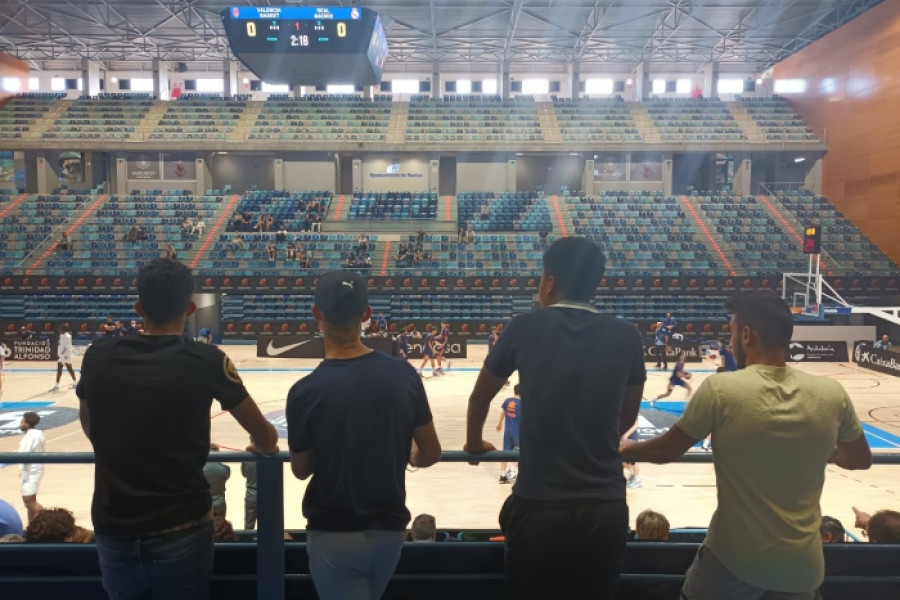 Los jóvenes del centro ‘Odiel’ de Huelva disfrutan de los últimos partidos de baloncesto de los Campeonatos de España Junior de Clubes. Fundación Diagrama. Andalucía 2022