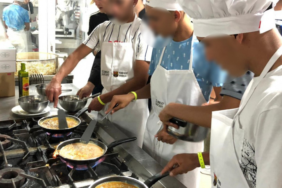 Jóvenes atendidos por Fundación Diagrama en Cataluña participan en el I Campus de Hostelería y Deportes para el fomento de la empleabilidad en Lloret de Mar 2019