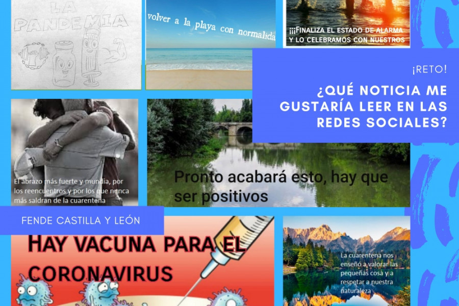 Jóvenes del Programa para el fomento de la empleabilidad y la no discriminación de Castilla y León participan en una actividad de difusión de mensajes positivos. Fundación Diagrama. Castilla y León 2020. 