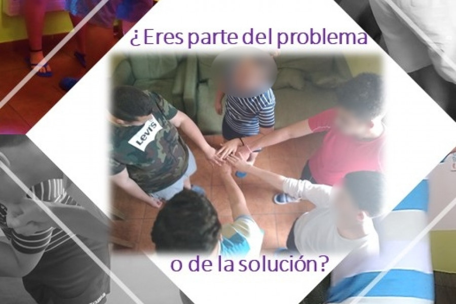 Los jóvenes de la Residencia ‘Mas de la Pinaeta’ de Gátova (Valencia) colaboran en una campaña de prevención y sensibilización contra el acoso escolar