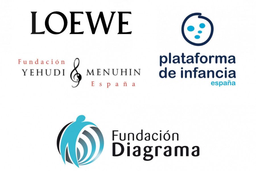 Logotipos Loewe, Plataforma de infancia y Fundación Diagrama
