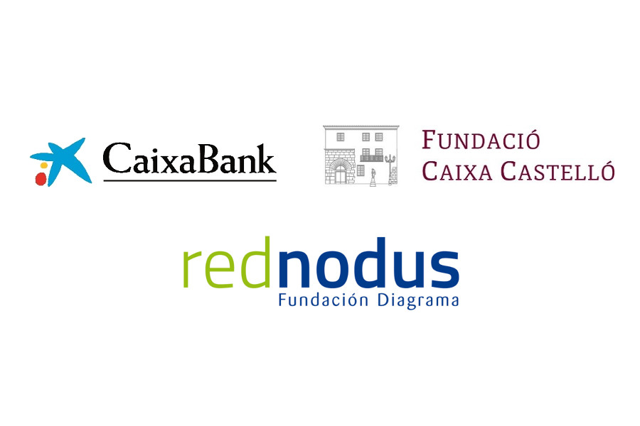 Logotipos de CaixaBank, Fundació Caixa Castelló y Red Nodus