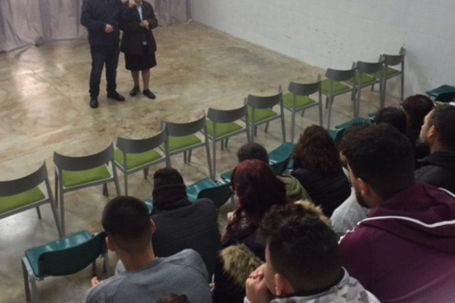 Los menores atendidos en el centro educativo ‘Las Moreras’ de Murcia asisten a varias iniciativas de prevención de las adicciones. Fundación Diagrama 2020. 