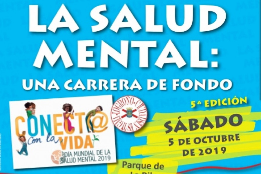 Los jóvenes atendidos en el centro ‘Virgen de Valvanera’ de Logroño participan en la V Carrera Solidaria por la Salud Mental. Fundación Diagrama. La Rioja 2019.