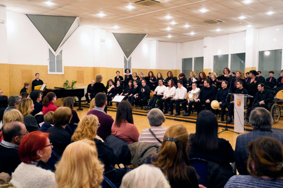 Los menores atendidos en el Hogar de Acogida de Casa de Campo de Madrid colaboran en un concierto inclusivo con el Conservatorio Municipal Rodolfo Halffter de Móstoles. Fundación Diagrama. Madrid 2019.