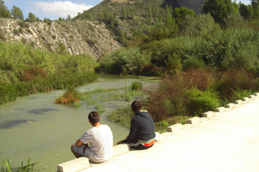 Los menores atendidos en el centro ‘Anassim’ de Llanera de Ranes (Valencia) realizan una visita a la localidad de Xátiva. Fundación Diagrama. Comunidad Valenciana 2018. 