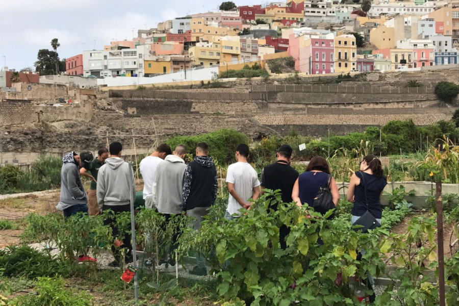 Los menores atendidos en el centro ‘Inagua’ de Las Palmas de Gran Canaria visitan el Centro de Recursos Ambientales ‘El Pambaso’