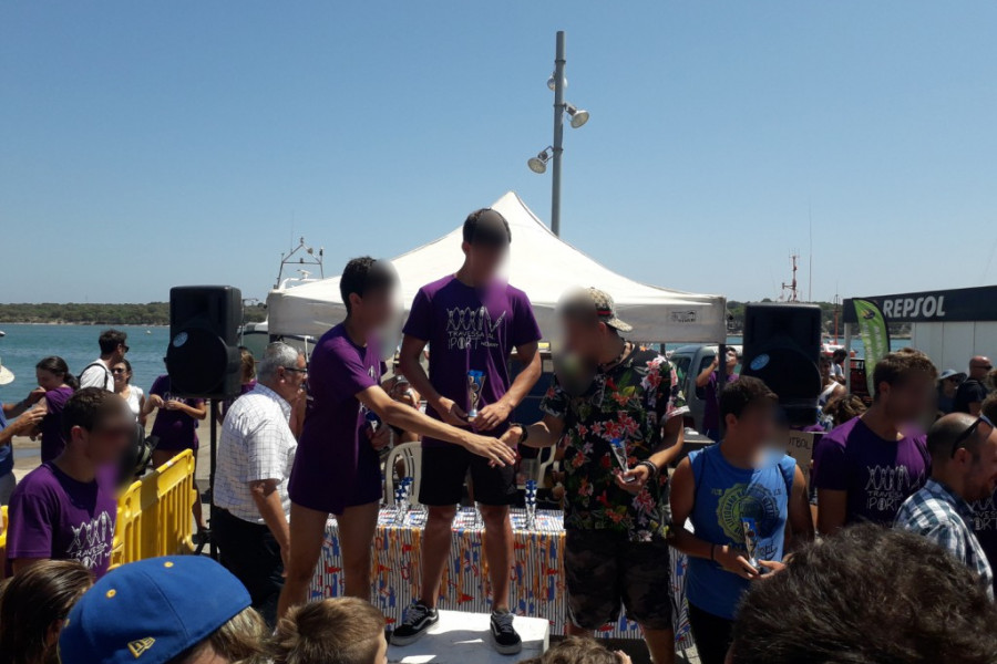 Los menores de los centros ‘Portocolom I’ y ‘Portocolom II’ de Palma colaboran en la Travessia al Port Nedant. Fundación Diagrama. Baleares 2018.