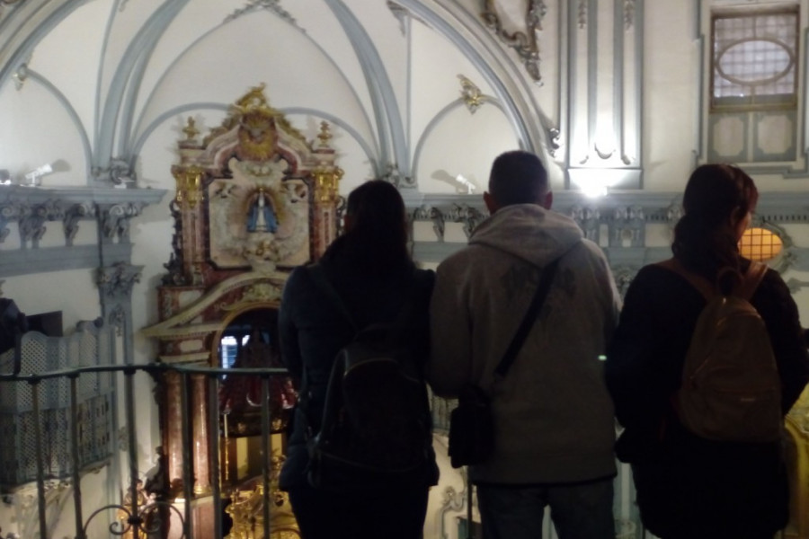 Las personas atendidas en el centro de día ‘Heliotropos’ visitan el Conjunto Monumental de San Juan de Dios de Murcia. Fundación Diagrama. Murcia 2018. 