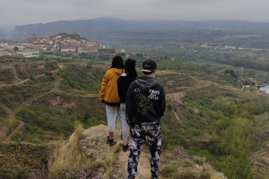 Las personas atendidas en los pisos de acogimiento ‘Leza’, ‘Jubera’, ‘Cidacos’ y ‘Alhama’ de Logroño visitan el conjunto rupestre de Los Palomares de Nalda