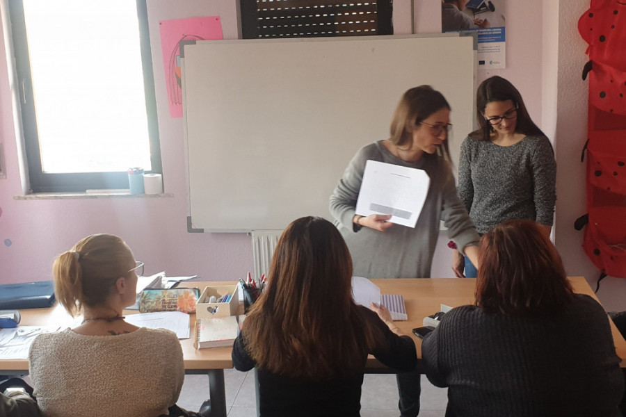 Las personas atendidas en el Programa para Hijos e Hijas de Mujeres Víctimas de Violencia de Género de Salamanca aprenden técnicas de estudio. Fundación Diagrama. Castilla y León 2020. 