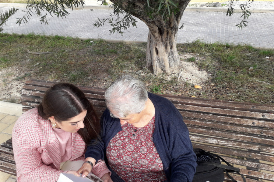 Las personas atendidas en la residencia ‘Altavida’ de Abanilla participan en el proyecto ‘Historias de Altavida’. Fundación Diagrama. Murcia 2020. 