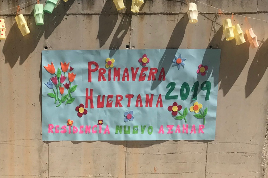 Las personas atendidas en la residencia ‘Nuevo Azahar’ de Archena celebran la Primavera Huertana. Fundación Diagrama. Murcia 2019.