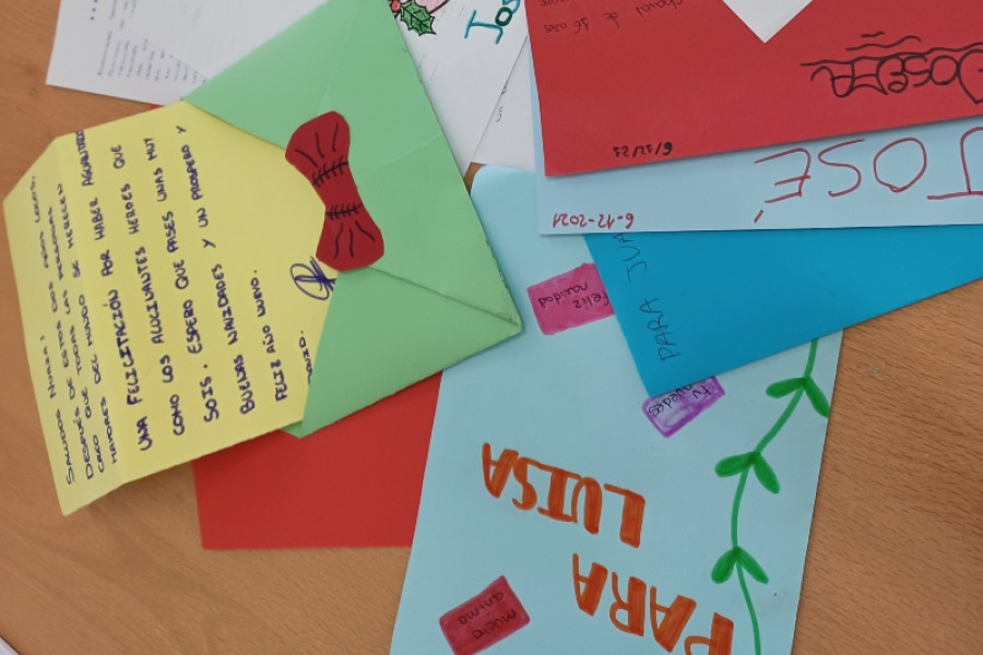 Una muestra de algunas cartas escritas por las personas jóvenes