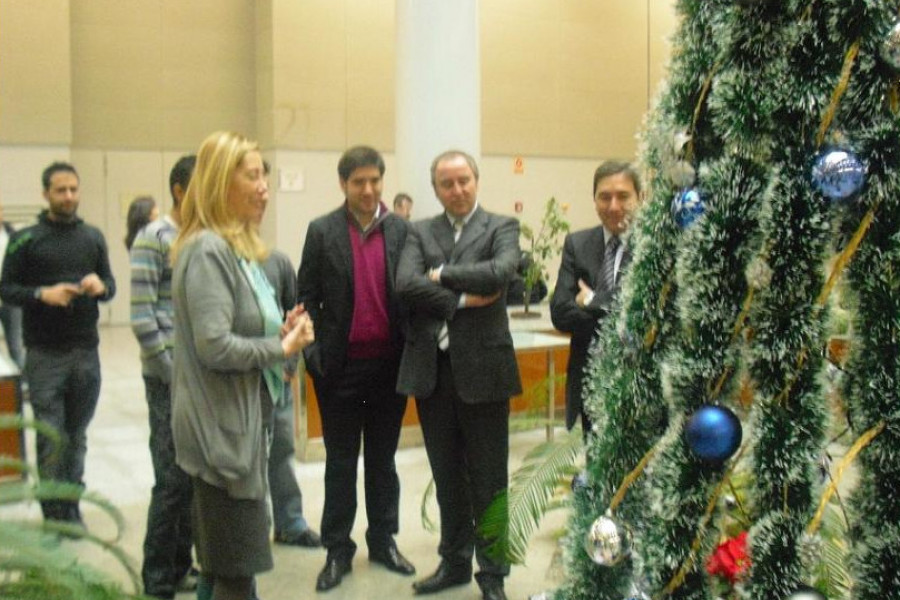 Inaugurados en la Ciudad de la Justicia de Valencia, el Belén y el arbol de Navidad realizados por los jóvenes de los Centros “Pi  i Margall” y “Mariano Ribera”