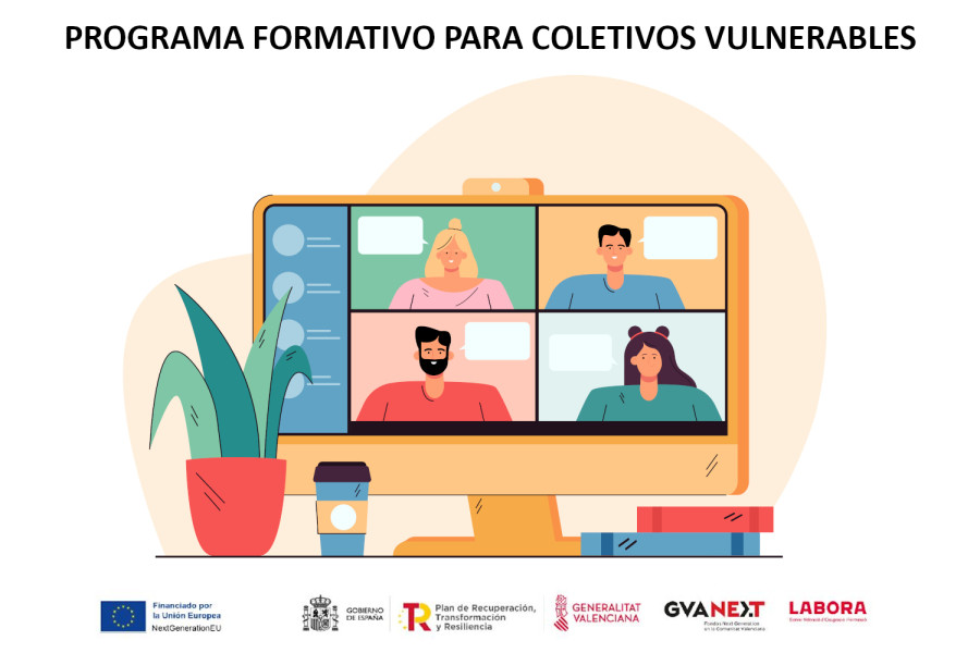 Programa de teleformación para colectivos en situación de vulnerabiliad de la provincia de Alicante