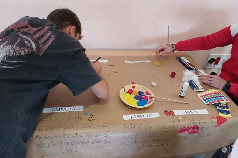 Elaboración compartida de un mural