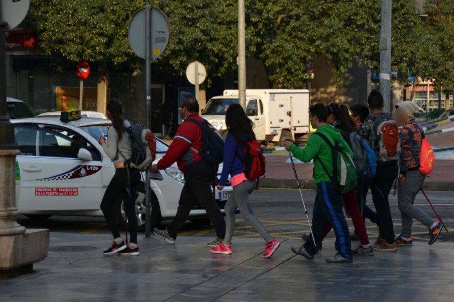 Menores del centro 'Las Moreras'. Ruta de senderismo. Fundación Diagrama.