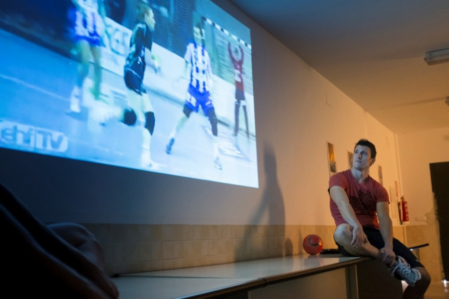 Visita jugadores balonmano La Zarza