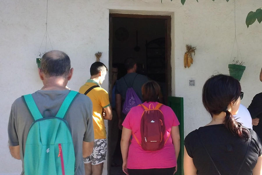 Visita al Museo Etnológico de la Huerta de Alcantarilla. Personas atendidas en el centro 'Heliotropos' de Murcia. Fundación Diagrama 2017. 