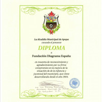 Diploma de la Alcaldía Municipal de Apopa (El Salvador)