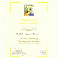 Diploma de Reconocimiento de la Alcaldía Municipal de La Unión (El Salvador)