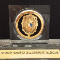 Distinción Honorífica al Mérito Policial, concedida a Fundación Diagrama por la Generalitat Valenciana (2017)